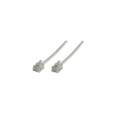Microconnect MPK105 Hvit Telefonkabel - 5m Microconnect MPK105 Hvit Telefonkabel - 5m