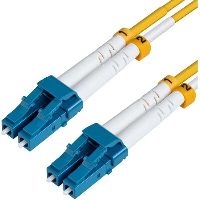 Cavo in fibra ottica MicroConnect 8m - OS2 monomodale LC/UPC - Giallo Cavo in fibra ottica MicroConnect 8m - OS2 monomodale LC/UPC - Giallo