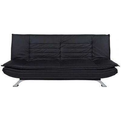 Actona Sort Eco-Læder 2-personers sovesofa - Sovesofa Actona Sort Eco-Læder 2-personers sovesofa - Sovesofa