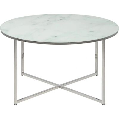 Table basse NORDFORM Kasper - Ronde, Aspect Cristallin Blanc - Publicité Table basse NORDFORM Kasper - Ronde, Aspect Cristallin Blanc - Publicité