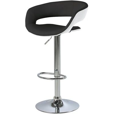 ACTONA GROUP Grace Barstol - Microfiber Lær - 54,5cm x 104cm - Svart/Hvit ACTONA GROUP Grace Barstol - Microfiber Lær - 54,5cm x 104cm - Svart/Hvit