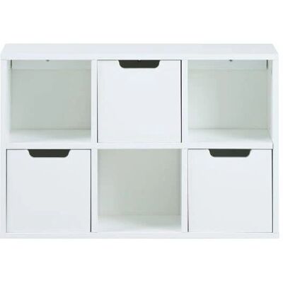 AC Design Mitra White MDF Bookcase - Storage Shelf AC Design Mitra White MDF Bookcase - Storage Shelf