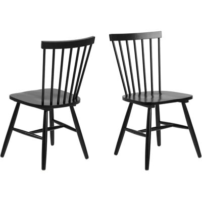 ACTONA GROUP Riano Black Dining Chair Set of 2 ACTONA GROUP Riano Black Dining Chair Set of 2