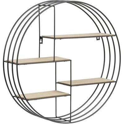 Scaffale da parete AC Design - Nero/Naturale - Supporta fino a 3kg - Da muro Scaffale da parete AC Design - Nero/Naturale - Supporta fino a 3kg - Da muro
