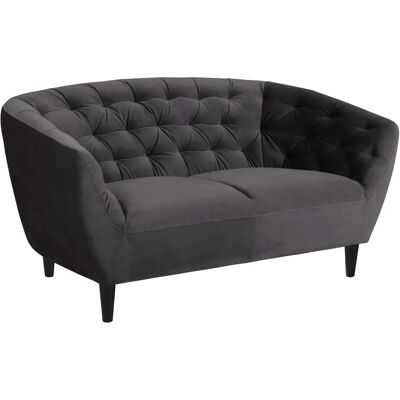 ACTONA GROUP Ria Sofa - 2-Sitzer Microvelours Dunkelgrau ACTONA GROUP Ria Sofa - 2-Sitzer Microvelours Dunkelgrau