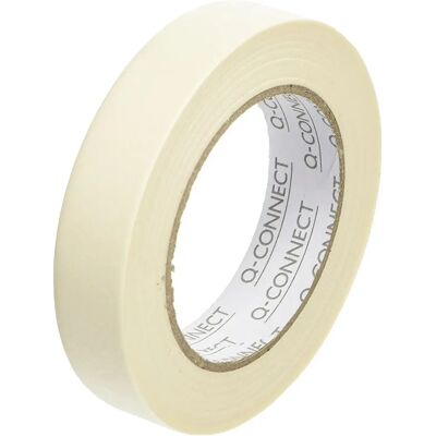Q-Connect Masking Tape - 24mm x 50m - Pack of 12 Q-Connect Masking Tape - 24mm x 50m - Pack of 12