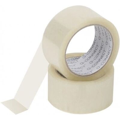 Nastro imballaggio Q-Connect KF01791 - 50mm x 66m - Trasparente Nastro imballaggio Q-Connect KF01791 - 50mm x 66m - Trasparente