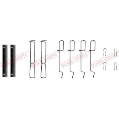 Kit QUICK BRAKE - Pastiglie freno a disco per Renault Twingo I - Asse anteriore Kit QUICK BRAKE - Pastiglie freno a disco per Renault Twingo I - Asse anteriore