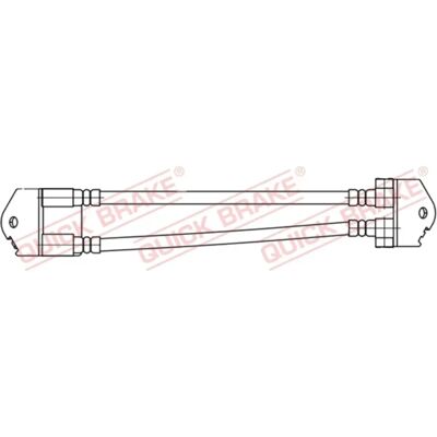 QUICK BRAKE 25.006 Flexible Brake Hose - Brake System Parts QUICK BRAKE 25.006 Flexible Brake Hose - Brake System Parts