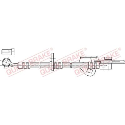 Quick Brake Brake Hose M10x1 Length 545mm for Honda City Jazz Quick Brake Brake Hose M10x1 Length 545mm for Honda City Jazz