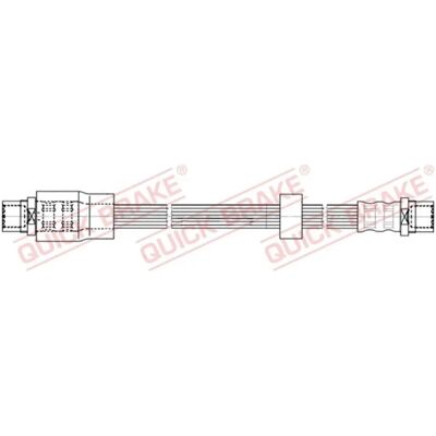 QUICK BRAKE - Tubo del freno con filetto interno M10x1 - 310mm QUICK BRAKE - Tubo del freno con filetto interno M10x1 - 310mm
