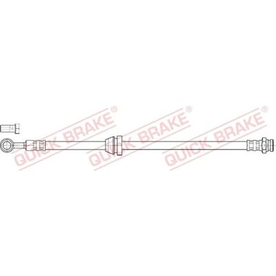 QUICK BRAKE 50.854X - Mangueira de freio flexível QUICK BRAKE 50.854X - Mangueira de freio flexível