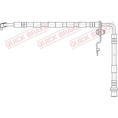 QUICK BRAKE 257, 271 Flexible Brake Hose - Brake hose QUICK BRAKE 257, 271 Flexible Brake Hose - Brake hose