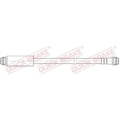 Mercedes Vaneo oikean takainen jarruletku - M10x1, 343mm Mercedes Vaneo oikean takainen jarruletku - M10x1, 343mm