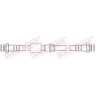 Fleksibel bremse slange 557mm - Bremseslange Fleksibel bremse slange 557mm - Bremseslange