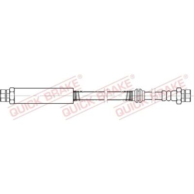 Quick Brake Bremsschlauch - M10x1 - 438mm - Bremsenschlauch für VW Caddy Quick Brake Bremsschlauch - M10x1 - 438mm - Bremsenschlauch für VW Caddy