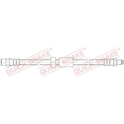 Quick Brake Volvo Bremsschlauch - M10x1, 305mm - Vorderachse Links Quick Brake Volvo Bremsschlauch - M10x1, 305mm - Vorderachse Links