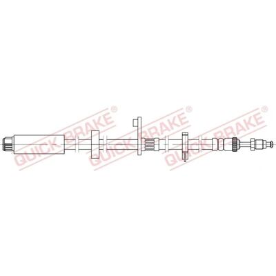 Εύκαμπτο σωληνάκι φρένων Quick Brake 458mm M10x1 - Σωληνάκι φρένων Εύκαμπτο σωληνάκι φρένων Quick Brake 458mm M10x1 - Σωληνάκι φρένων