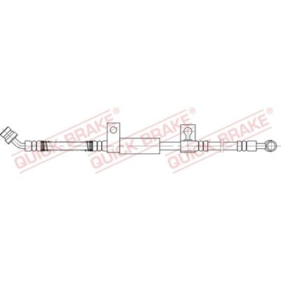 QUICK BRAKE 58.821 - Bremse slange QUICK BRAKE 58.821 - Bremse slange