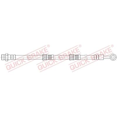 Quick Brake Mitsubishi Pajero - Flexible Brake Hose M10x1 Quick Brake Mitsubishi Pajero - Flexible Brake Hose M10x1