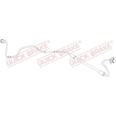 Fleksibel bremseslange QUICK BRAKE 96.014 - Bremseslange Fleksibel bremseslange QUICK BRAKE 96.014 - Bremseslange