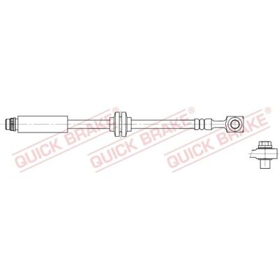 QUICK BRAKE 50.201X Flexibler Bremsenschlauch - Brake Hose QUICK BRAKE 50.201X Flexibler Bremsenschlauch - Brake Hose