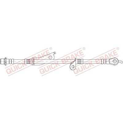 Bremse slange Quick Brake SL6512 SL6608 - Bremsetype Bremse slange Quick Brake SL6512 SL6608 - Bremsetype