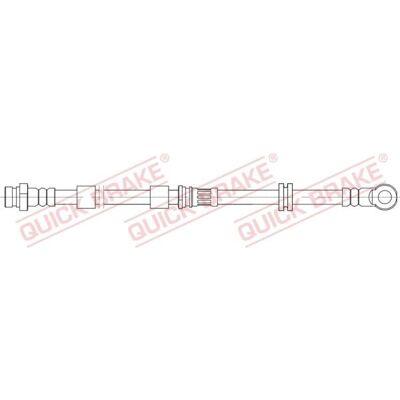 Quick Brake Citroën C4 - Brake Hose - 615mm Quick Brake Citroën C4 - Brake Hose - 615mm