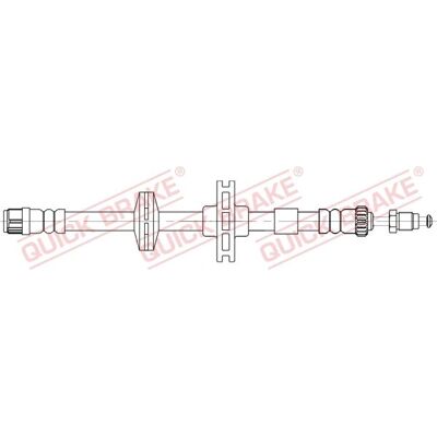 Quick Brake Renault Laguna Brake Hose - Flexible 415 mm M10x1 Quick Brake Renault Laguna Brake Hose - Flexible 415 mm M10x1