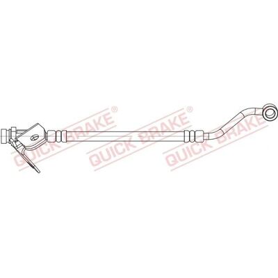 QUICK BRAKE M10x1 Brake Hose 186mm - Brake Hose QUICK BRAKE M10x1 Brake Hose 186mm - Brake Hose