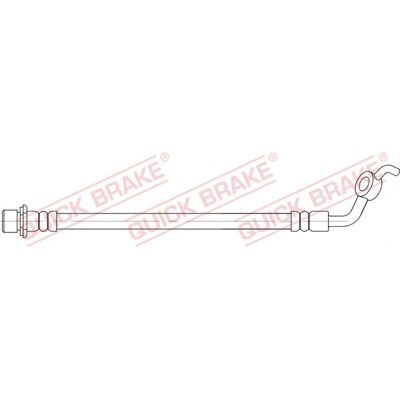 Fleksibel bremse-slange - Toyota RAV4 IV 264mm M10x1 Fleksibel bremse-slange - Toyota RAV4 IV 264mm M10x1