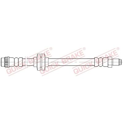Fleksibel bremse slang 628mm til Opel Movano Renault Master Fleksibel bremse slang 628mm til Opel Movano Renault Master