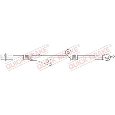 Quick Brake - Front Brake Hose - 650mm, M10x1 Thread, Blue Quick Brake - Front Brake Hose - 650mm, M10x1 Thread, Blue