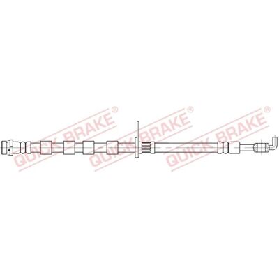 Quick Brake 58.867 Flexible Brake Hose for Ford Fiesta - Brake Part Quick Brake 58.867 Flexible Brake Hose for Ford Fiesta - Brake Part