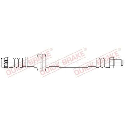 Ευέλικτος σωλήνας φρένου Quick Brake - M10x1 - Για Renault, Opel, Vauxhall - 605mm Ευέλικτος σωλήνας φρένου Quick Brake - M10x1 - Για Renault, Opel, Vauxhall - 605mm