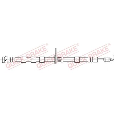 Quick Brake Brake Hose M10x1 for Ford Fiesta B-Max - Brake Hose Quick Brake Brake Hose M10x1 for Ford Fiesta B-Max - Brake Hose
