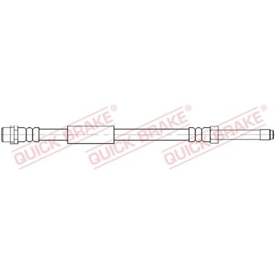 Ευέλικτος σωληνάκι φρένου Quick Brake Vito Viano - 555mm, M10x1 Ευέλικτος σωληνάκι φρένου Quick Brake Vito Viano - 555mm, M10x1