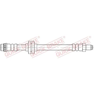Førerside bremseslange venstre foran - For Opel Movano Renault Master Førerside bremseslange venstre foran - For Opel Movano Renault Master