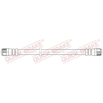 Citroën C4 Bremsschlauch - 162mm, M10x1, Rear Left Inner Citroën C4 Bremsschlauch - 162mm, M10x1, Rear Left Inner