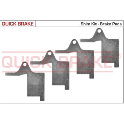 QUICK BRAKE 2896K - Zadní brzdová deska tichá QUICK BRAKE 2896K - Zadní brzdová deska tichá