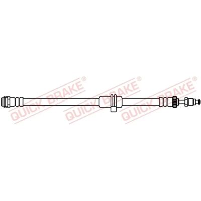 Quick Brake bremse slange M10x1 med rørforbindelse - Bremseledning Quick Brake bremse slange M10x1 med rørforbindelse - Bremseledning