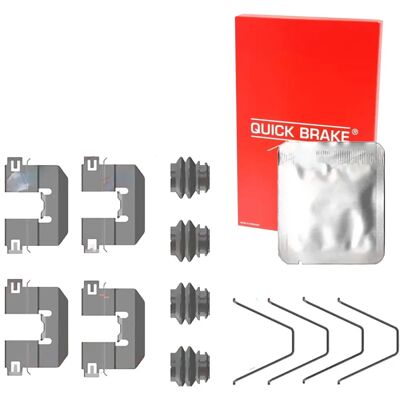 Kia Picanto Brake Pad Set - Rear, Mounting Kit, 2017+ Kia Picanto Brake Pad Set - Rear, Mounting Kit, 2017+