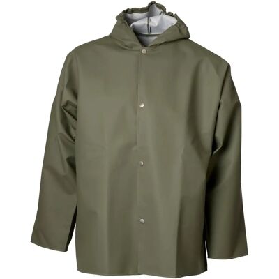 Elka 033800 Olivengrøn PVC Regnjakke - Rain Jacket Elka 033800 Olivengrøn PVC Regnjakke - Rain Jacket