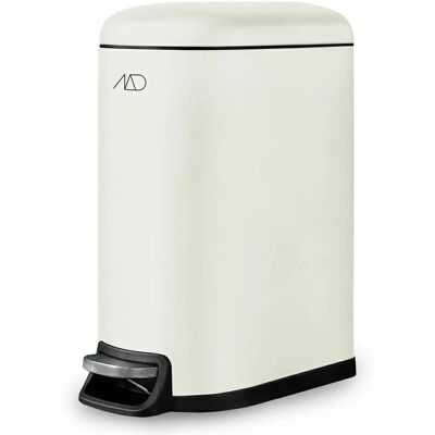 Mette Ditmer Walther Off-White Pedal Trash Can - Pedal trash can Mette Ditmer Walther Off-White Pedal Trash Can - Pedal trash can