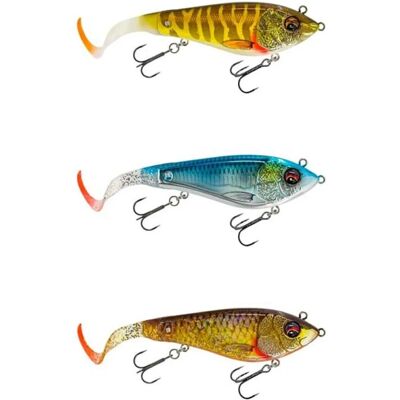 Deviator Tail 20cm 87g Långsamt Sjunkande Trolling Lure - Chrome Perch Deviator Tail 20cm 87g Långsamt Sjunkande Trolling Lure - Chrome Perch