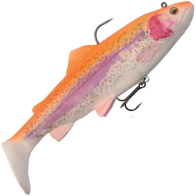 Savage Gear 4D Line Thru Trout Rattle Shad - Albino Doré 12.5cm - Publicité Savage Gear 4D Line Thru Trout Rattle Shad - Albino Doré 12.5cm - Publicité