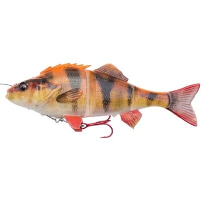 Leur Souple Coulant Albino 17cm Savage Gear - 4D Line Thru Perch - Publicité Leur Souple Coulant Albino 17cm Savage Gear - 4D Line Thru Perch - Publicité