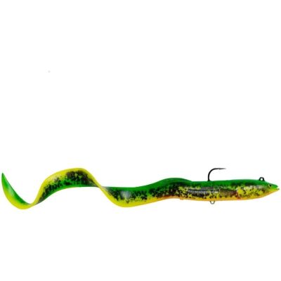 Savage Gear Real Eel - 20cm Fire Tiger Soft Bait - Publicité Savage Gear Real Eel - 20cm Fire Tiger Soft Bait - Publicité