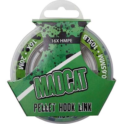 Madcat Pellet Hook Link - 16x, Marrón, 20m - Línea de pesca Madcat Pellet Hook Link - 16x, Marrón, 20m - Línea de pesca