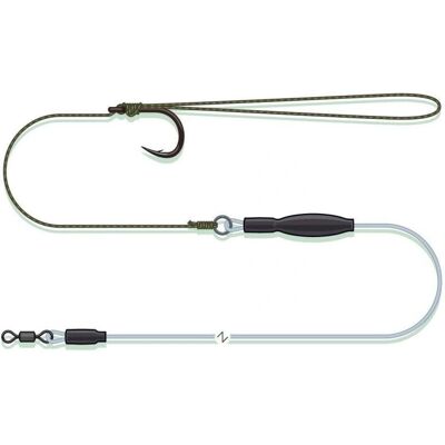 Madcat Modell 2/0 Sinkender Pop-up Pellet Rig - Angelzubehör Madcat Modell 2/0 Sinkender Pop-up Pellet Rig - Angelzubehör